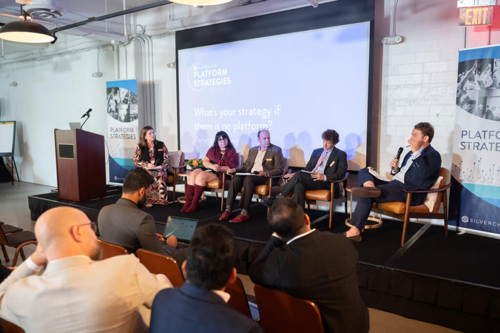 photo of the panel on a stage